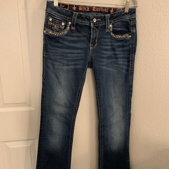 Women's Rock Revival Jazlyn Boot Cut Jeans - Picture 2 of 6